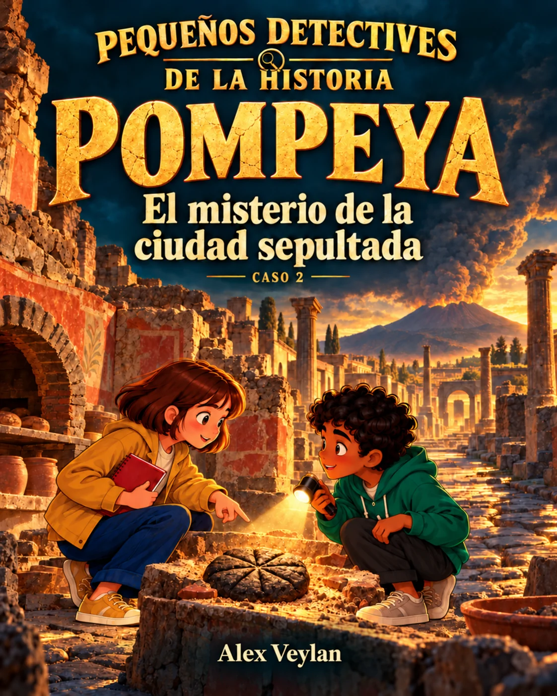 Portada de Pompeya: El misterio de la ciudad sepultada, caso 2, de Alex Veylan